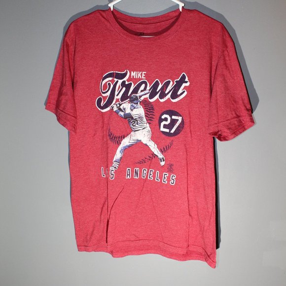 Mike Trout Los Angeles Mens Large SS Tee - Picture 1 of 4